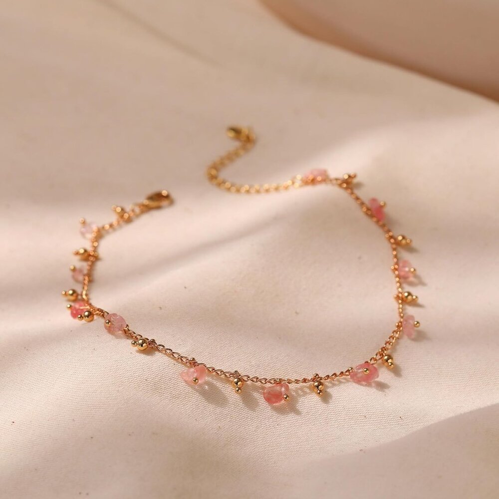 18k Gold Plated Anklet Ankle Bracelets for Women - Picture 4 of 5